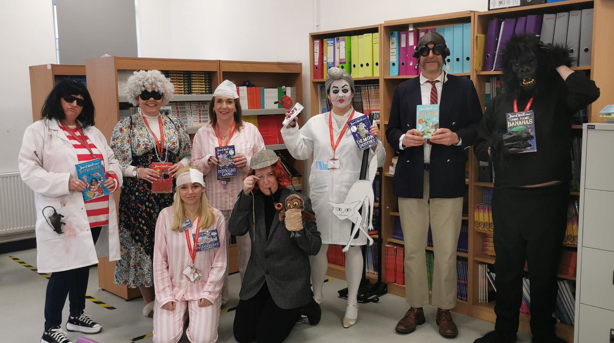LeanneScrine's tweet photo. Celebrating World Book Day @davidwalliams style @WorldBookDayUK @CoedcaeSchool https://t.co/AEkcl4f82S