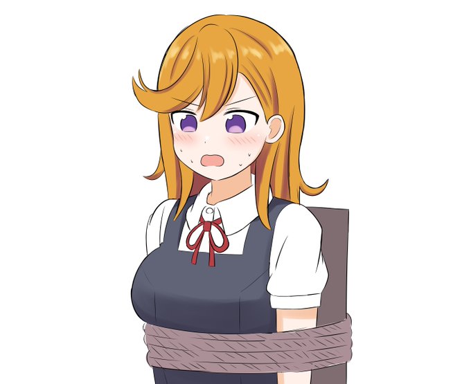 ぼくが唯一描いたラブライブの絵、縛られたかのんちゃん 