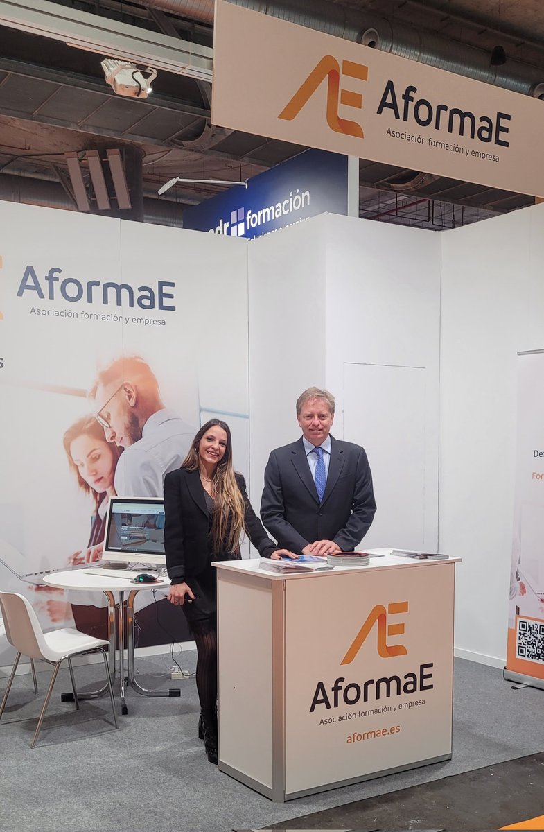 aformae's tweet photo. Ya estamos aquí #Expolearning en @IFEMA organizado por @AEFOL
Os esperamos a las 12:30 en el Digital Corner Naranja https://t.co/RVAjJjOkbn
