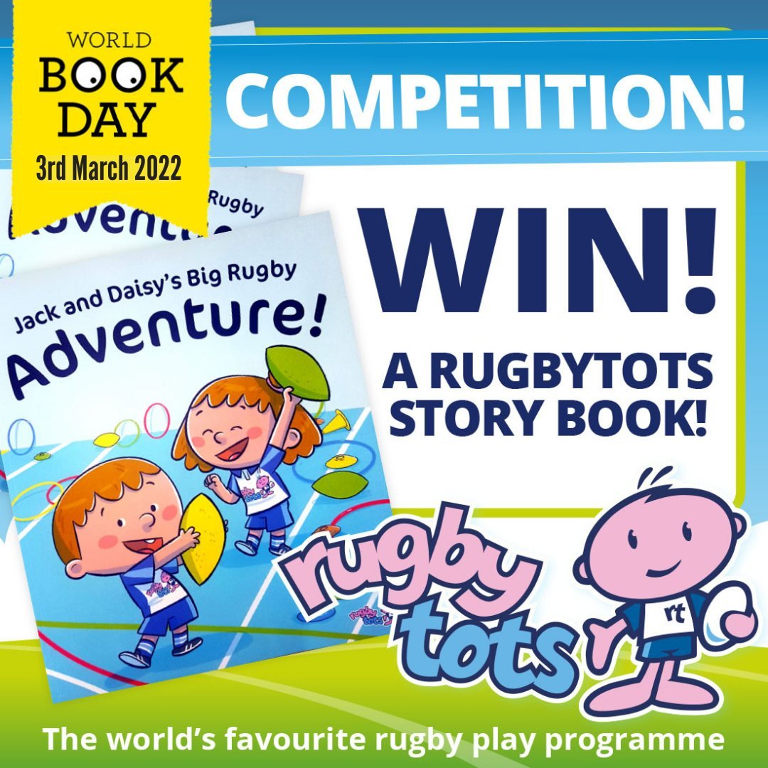 RugbytotIreland's tweet photo. 📚 Rugbytots World Book Day Competition! 📚

To celebrate World Book Day, we are giving 3 Lucky Winner's their very own Rugbytots Story Book! 🤩

All you have to do is:
👉 LIKE this post and our page
👉 SHARE this post

Entries close Sunday 6th March. Winner will be selected and https://t.co/ykLlW7Si0U