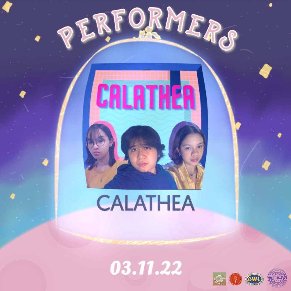 stemsolace's tweet photo. Driven by their passion for music, these performers can’t wait to spread their message of hope 💎🎶
SOLACE: A Gift Among the Stars by STEM 2022 presents… CALATHEA! 💐
✏️: Mikka Aguilar
🎨: Anya Sta. Ines
#STEMSolace22
#GiftAmongtheStars https://t.co/ooPYIK7XI2
