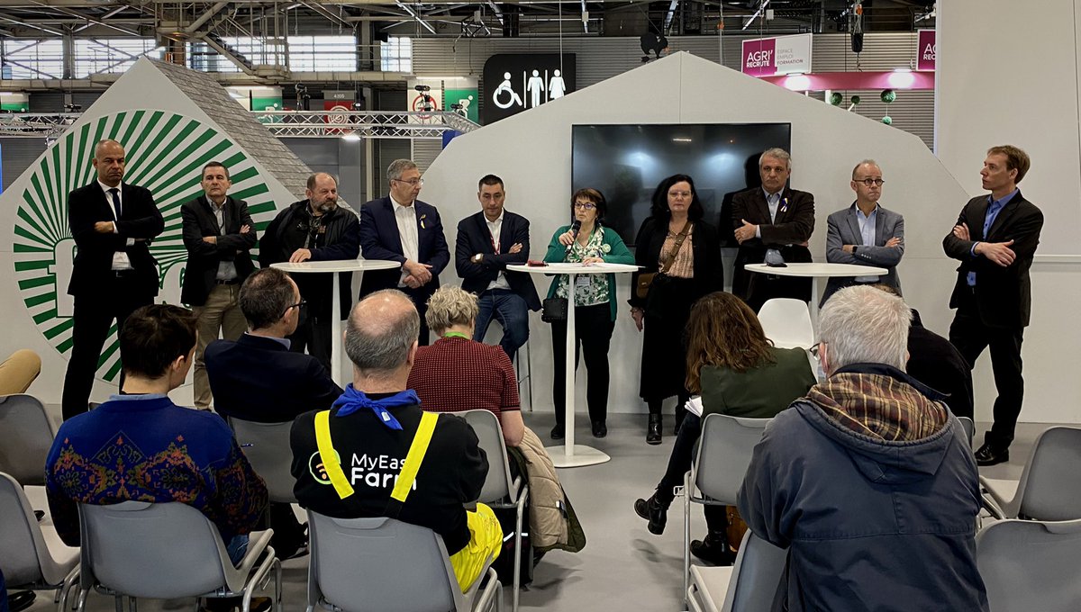 Discours de @ChLambert_FNSEA sur le stand <a href="/FNSEA/">La FNSEA</a> : Naissance de la SAS dédiée au carbone du monde agricole français avec <a href="/mt_bonneau/">MT Bonneau</a>