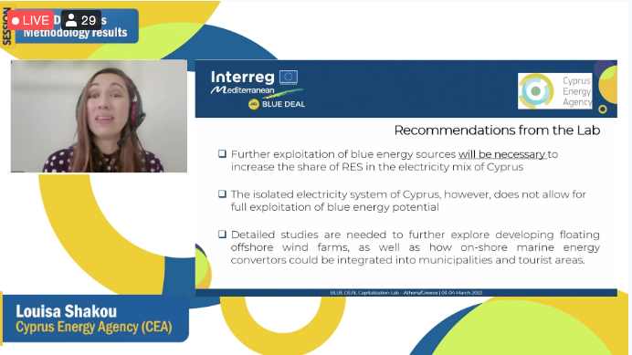bluedeal_med's tweet photo. #HappeningNow #BDCapLab
#BDTransferringLab Cyprus results
"Further explotation of #blueenergysources will be necessary to increase the share of #RES in the electricity mix of 🇨🇾" Louisa Shakou @CyEnergyAgency
#bluegrowthcommunity https://t.co/5mG3jc4z2D