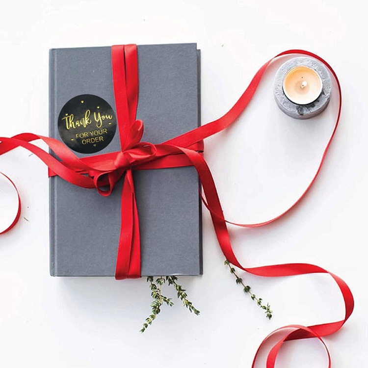 Shining label on Luxury Notebook