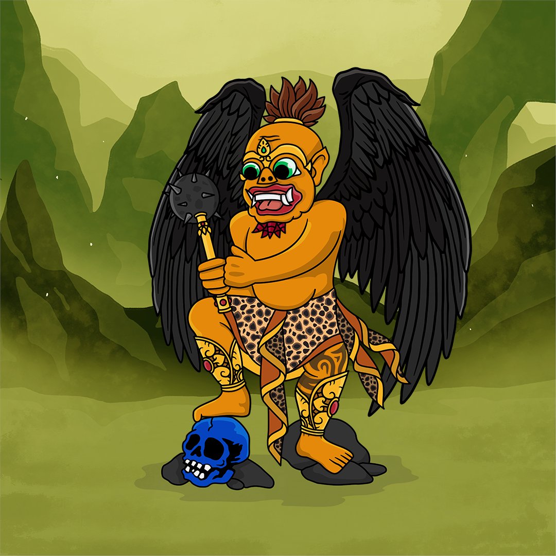 JimMacFly's tweet photo. @BenjaminBitcoin Check @RaksasaNFT 
8888 demons on a mission to help emerging NFT artists!

Doxed team, revenue split equal in parts, and 20% to buy 1-1 art and share with the community, building organically.

0.025Ξ, low gas thanks a nicely optimized contract.

https://t.co/EJATJ9h1c7 https://t.co/vHP0QxImaB