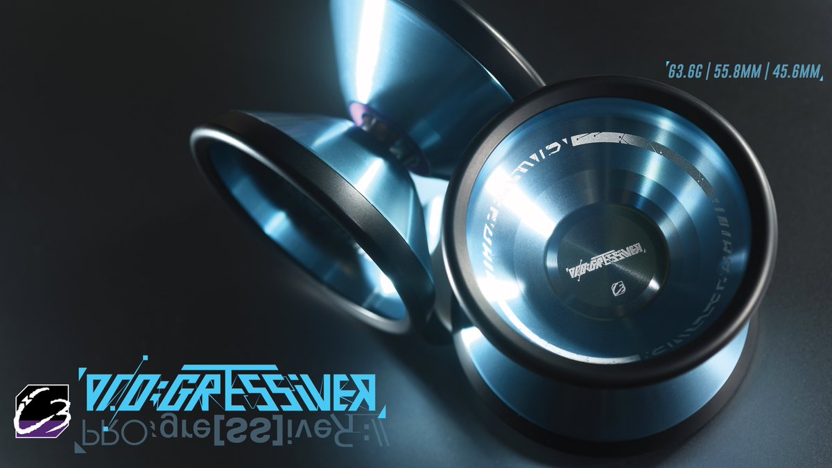 C3yoyodesign's tweet photo. 「Pro:gre[SS]iveЯ://」
Iceblue with black rim, world limited 10pcs.

2022-03-05 will sale in Rewind Shibuya Store and Rewind Site Store will have raffle draw online sale soon.

Please look forward Rewind SNS for update news! 

#c3yoyodesign #c3progressiver #ヨーヨー https://t.co/ugVCCF7hYa