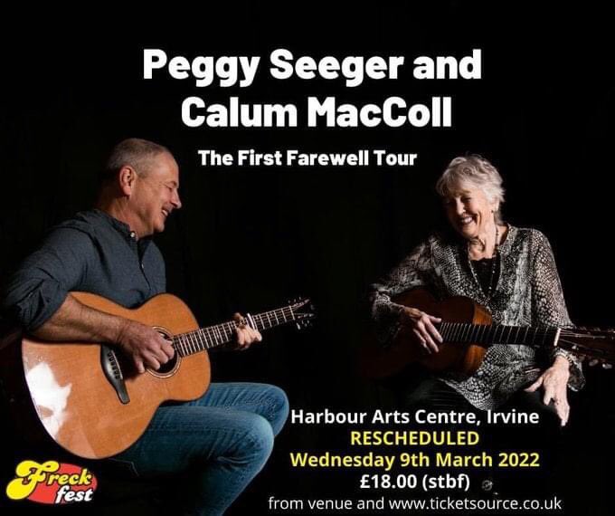Freckfest (@freckfest) on Twitter photo <a href="/PeggySeeger/">Peggy Seeger</a> <a href="/HACIrvine/">Harbour Arts Centre</a> next Wednesday night. Left wing eco-feminism folk with a social conscience and a twinkling smile. Youād be a fool to miss it. Some tickets still available. Link in poster. <a href="/PeggySeeger/">Peggy Seeger</a> <a href="/HACIrvine/">Harbour Arts Centre</a> next Wednesday night. Left wing eco-feminism folk with a social conscience and a twinkling smile. Youād be a fool to miss it. Some tickets still available. Link in poster.