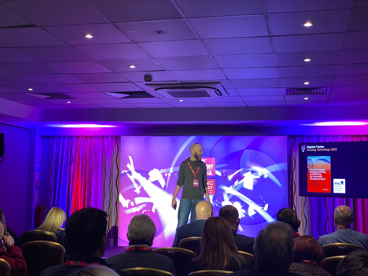 HaltonHousing's tweet photo. Are you at this year's @housingtech conference? Yesterday, our Head of Innovation @lee_reevell shared how the adoption of digital twins is transforming asset data management within housing. 

Want to talk to us about our #innovation work? Visit https://t.co/ysl6Y0SXsV 

#housing https://t.co/JireCtnnjY