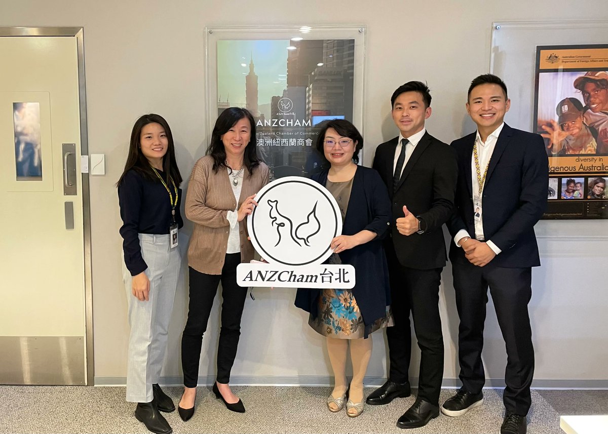 ANZChamTaipei's tweet photo. On Tuesday, ANZCham met with Kendra Yung-Shao Chen, DG-to-be of TECO Auckland to discuss about cooperation on promoting tourism and agricultural products.

We forward to working with TECO Auckland to strengthen the business and people-to-people ties between TW&amp;NZ. https://t.co/CR6wGkezk1