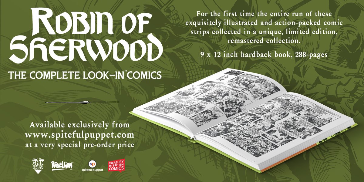 Do cajole friends, family, and fans of #LookIn magazine and #RobinOfSherwood to pop in an order on #WorldBookDay. It's a work of art containing lots of works of art (in colour *and* B&W)! Pre-order here, at the special price of £35 (whilst stocks last): spitefulpuppet.com/product/robin-…