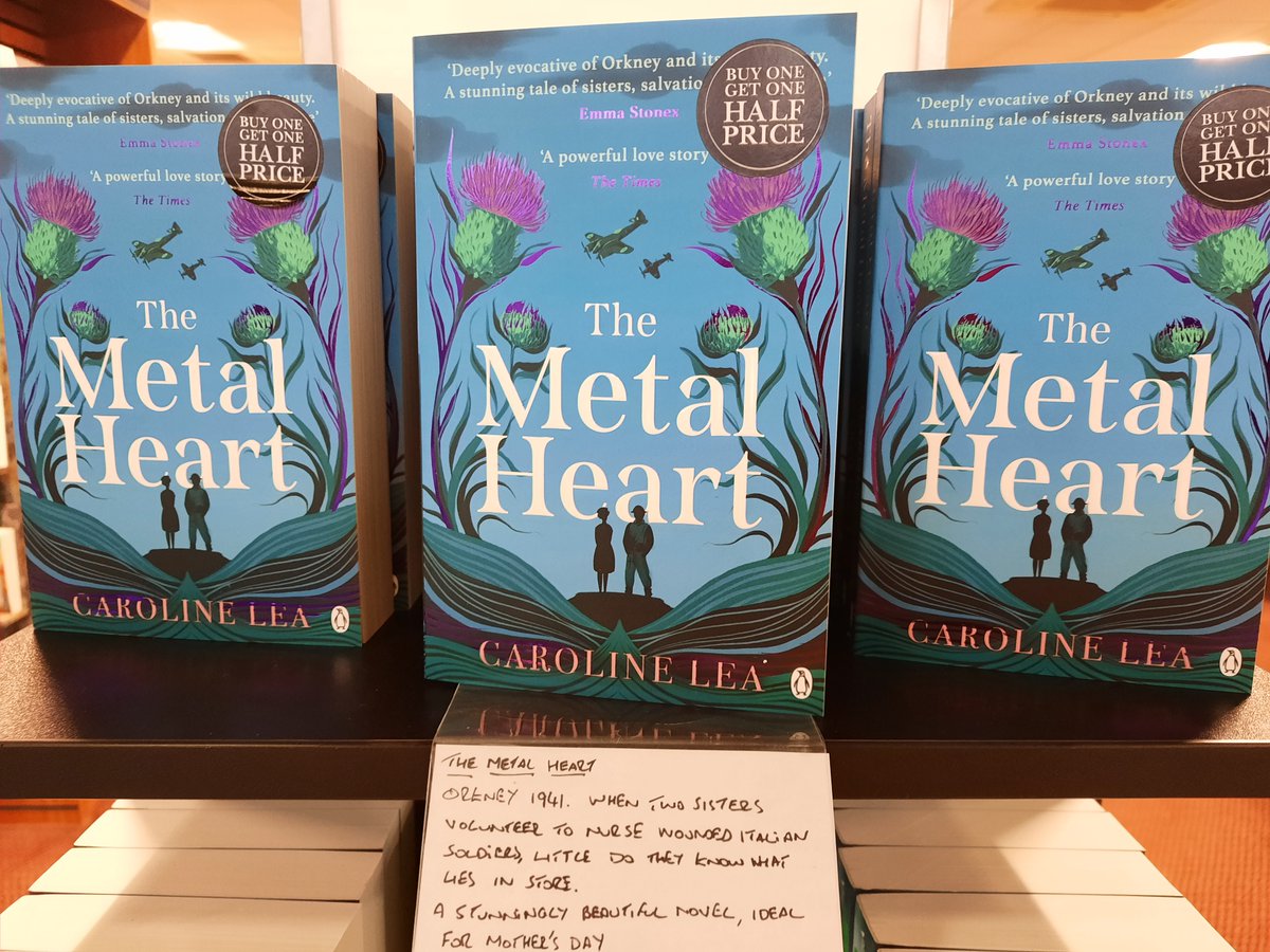 Our Scottish #BOTM for March is 'The Metal Heart' by @CarolineleaLea beautifully written and would make a perfect Mother's Day gift.