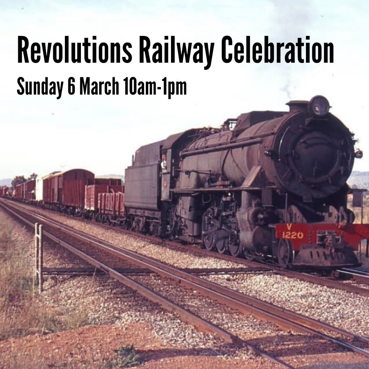 brightpress_'s tweet photo. Bright Press Pop-Up happening Sunday 6th March at @whitemanpark Revolutions Transport Museum in celebration of the 150th anniversary of railways in Western Australia. I will be bringing a tabletop press so come and pull a print! 

Legacy photo of a V1220 train by Weston Langford. https://t.co/MBXEnH62rt