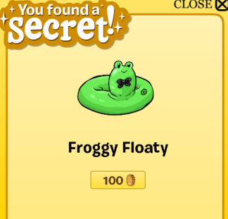 Froggy floaty, we love froggy floaty.