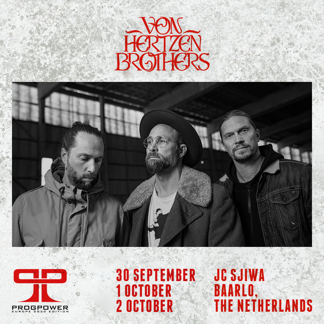 ProgPower Europe (@progpowereurope) on Twitter photo We are proud to announce that <a href="/vonhertzenbros/">Von Hertzen Brothers</a> will be playing at ProgPower Europe 2022!
The three Finnish brothers and their band! will play ProgPower Friday 20:00-21.15 hrs
More information on our website: zcu.io/hxkn
Buy your tickets here: zcu.io/4XaS We are proud to announce that <a href="/vonhertzenbros/">Von Hertzen Brothers</a> will be playing at ProgPower Europe 2022!
The three Finnish brothers and their band! will play ProgPower Friday 20:00-21.15 hrs
More information on our website: zcu.io/hxkn
Buy your tickets here: zcu.io/4XaS