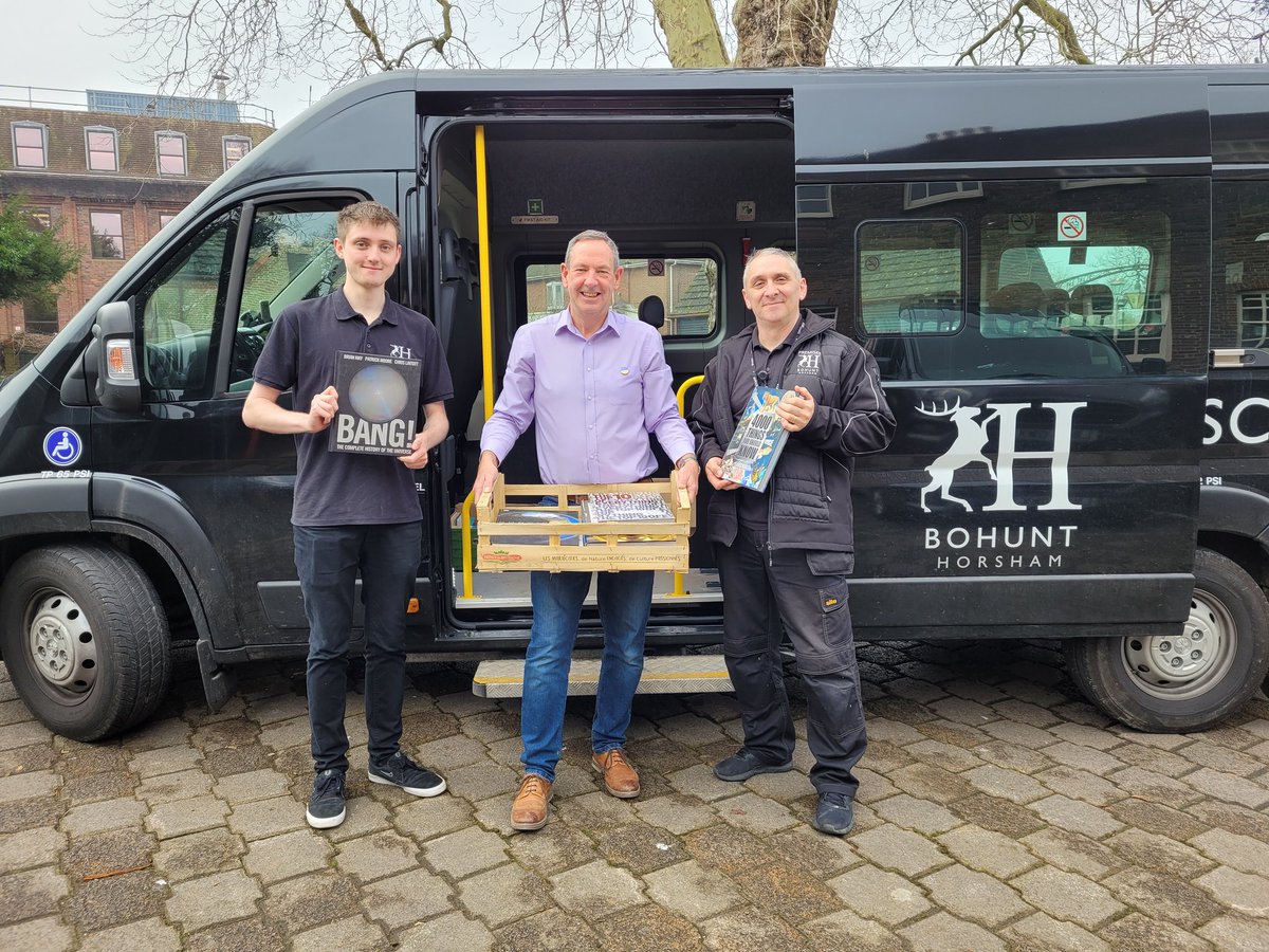 mediation1's tweet photo. It's #WorldBookDay and we've donated boxes of books to @BohuntH https://t.co/PBKCeyhjOO