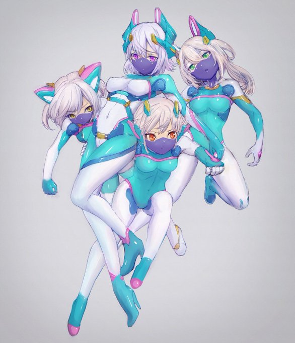 有機的な複数人の表現について考えながら描いた絵です。 