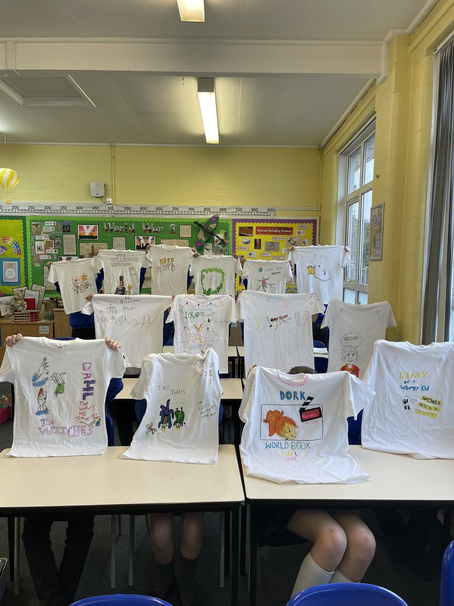 Miss_C_Nelson_'s tweet photo. 6I are excited to put on their World Book day tops. They have loved sharing their favourite books and creating eye-catching designs. We are a class that love reading and getting lost in new worlds beyond the classroom. @PelhamPrimary_ @trustilluminate @WorldBookDayUK https://t.co/hPJmLAoeQl