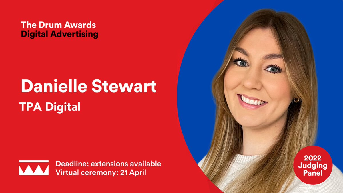 We are very excited that our Senior Client Partner, Dani Stewart, has been selected as a judge for this years <a href="/TheDrum/">The Drum</a> Digital Advertising awards, recognising the best technology and digital media in advertising - digitaladvertisingawards.com/live/en/page/j…

#thedrumawards
