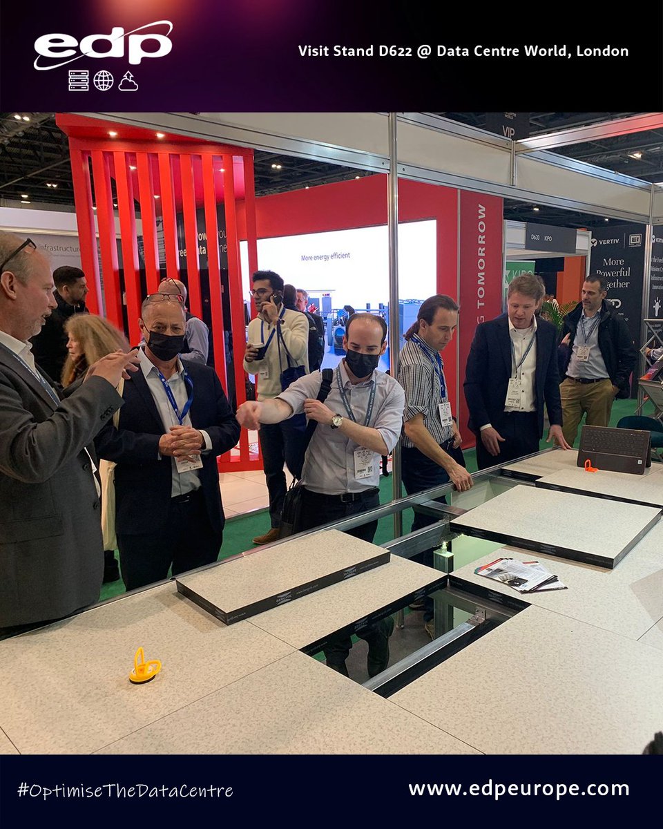 edpeurope's tweet photo. It's the final day of @datacentreworld. Yesterday there was a lot of interest in the #Bergvik Iso Floor #RaisedFloor. Visit #EDPEurope on stand D622 to find out why this unique #RaisedAccessFloor helps #OptimiseTheDataCentre for future growth
#DCW22 #TechShowLondon https://t.co/b7XH9xakGf