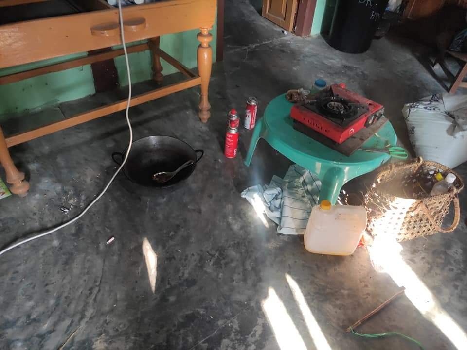 Chanapai247's tweet photo. Photo evidences showing how the commodities were left in disorders after the overnight stop of SAC terrorists at the Christian Church in #ChanThar village, Ye-U township. They had been drinking alcohol and rampaging in such a revered religious place for villagers.
#2022Mar3Coup https://t.co/hKt2aswZ7u