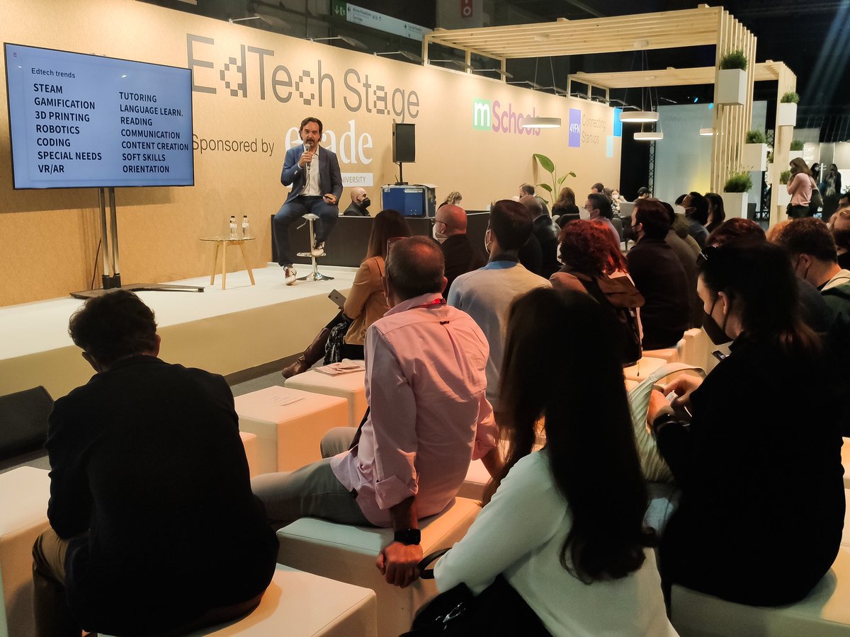 EdtechSpain_Org's tweet photo. Nuestro director, @felixlopez, participa como experto en #4YFN y ofrece un análisis de la situación actual del sector #EdTech. 🚀
@MWCHub @4YFN_MWC #4YFN22 #mschools #EdTechIsOnFire🔥 https://t.co/jFnr8P6v4r