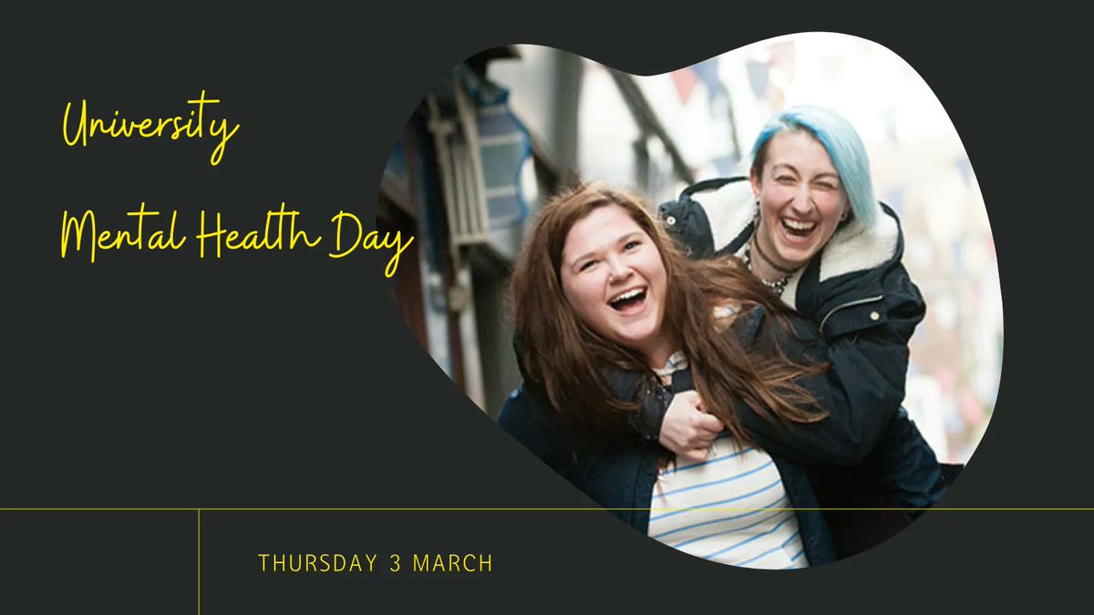 It's crucial to look after your mental health every day - but as today is officially University Mental Health Day, make the most of this opportunity to drop by for advice or a chat at our mental health stands on each campus! Find out where and when: buff.ly/3C1spgT