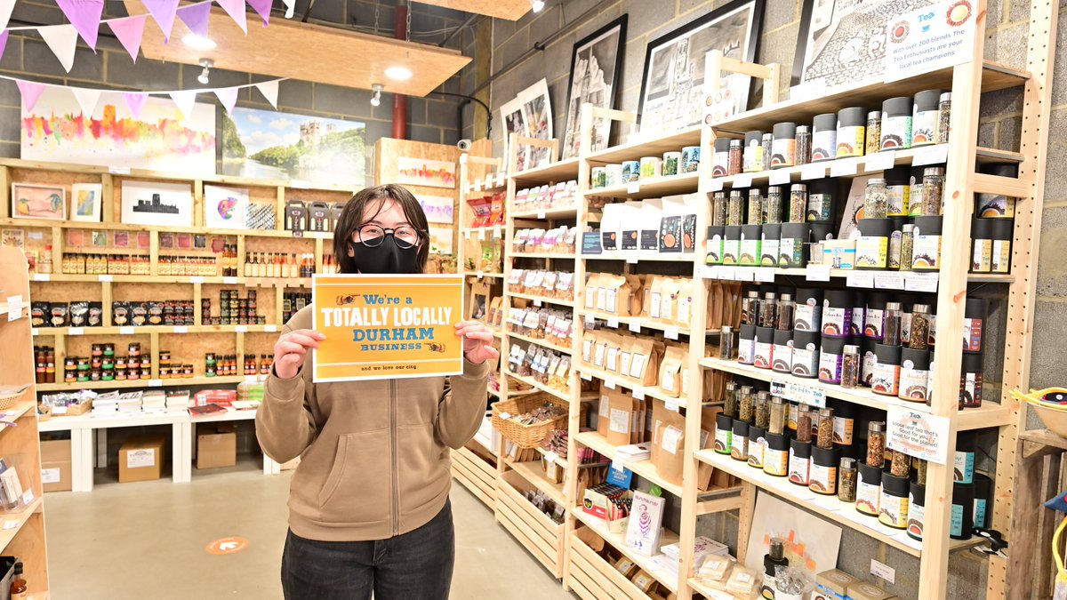 TotLocDurham's tweet photo. @DurhamDiscover is full of things to discover, championing independents from across the county in the heart of the city of Durham!  There's food, drink, condiments, cards, crafts, teas, gift ideas ... you get the gist!  #visitnow #totallylocally #shoplocal #shopdurham https://t.co/snvhSiiOjP