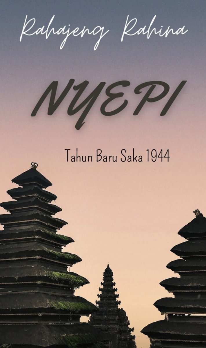 temanruma's tweet image. Selamat Hari Raya Nyepi Tahun Baru Saka 1944. Dalam keheningan semoga Sang Hyang Widhi senantiasa melimpahkan wara nugraha Nya kepada semua umatnya dan semoga perenungan diri dapat mengembalikan jiwa kembali bersih dan suci.