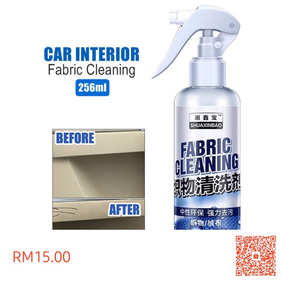 Hairulafiz79's tweet image. I'm selling Universal Car Interior Fabric Care Cleaner for RM15.00. Get it on Shopee now! shopee.com.my/product/253439… #ShopeeMY #fabriccleaner