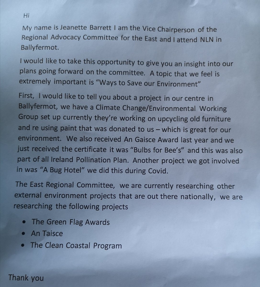 JeanetteCBarret's tweet photo. What I said during SLT meeting on Tuesday with @RehabGroup
Very lucky to be a member on the regional advocate committee and that hyper ups want to hear form the students on what issues are important to us
#advocacy #3rdlevel #environmental #committe https://t.co/7ntNm8p908
