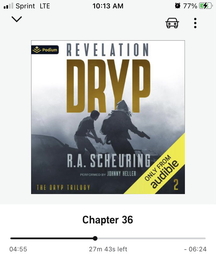 Despite living through this real-life pandemic, I still love pandemic/post-apocalyptic/TEOTWAWKI fiction. Almost finished ear-reading DRYP book 2! Really enjoying it; quite a fun ride. <a href="/rascheuring/">R.A. Scheuring</a> @JOHNNYHELLERVO @PodiumAudio