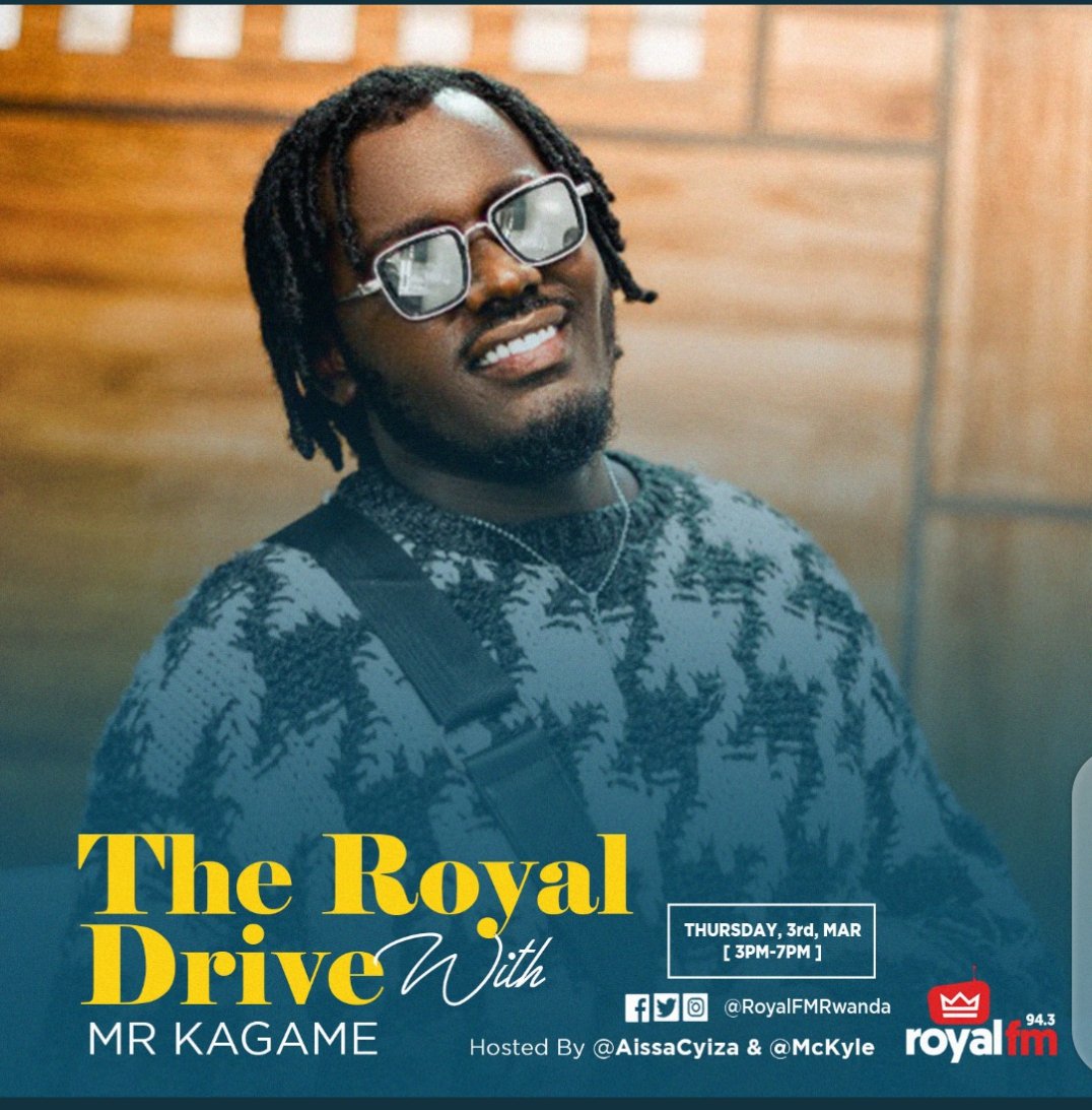 JackieLumbasi's tweet photo. #MrKagame is already @RoyalFMRwanda tune into 94.3FM for the #TheRoyalDrive with @AissaCyiza @KagameKyle and know his story.
#943RoyalFM https://t.co/mSv7GIfjfx