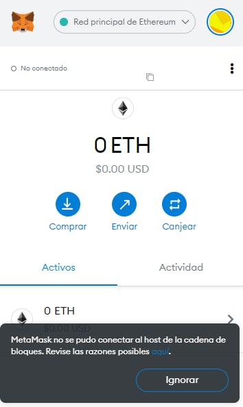 0xJoxes's tweet photo. 1/ Desperté con la noticia de que "Met4ma5k está bloqueando usuarios ubicados en Venezuela 🇻🇪" 

Siendo específicos la wallet no permite usar la red Ethereum que por default ofrecen en su UI, que utiliza los servidores de INFURA para conectarte a la misma

https://t.co/yXpvQG1rxO https://t.co/h7PNbCMQnc