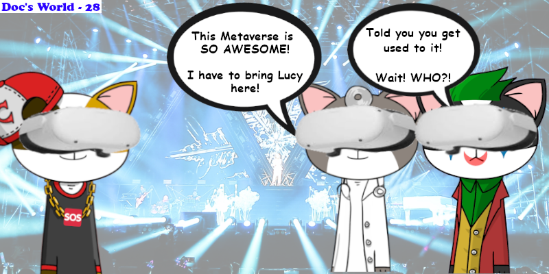 pfpdaily's tweet photo. Pete was raised on the streets of St. Pete Florida - that's how he got his name ... Now he's all about the #metaverse - and Doc doesn't mind it either it seems... But who is Lucy? :)

https://t.co/o15UfzOGUv

#NFT #NFTs #NFTcomedy #comics #comicbooks #pfp #docsworld https://t.co/wddsT5cSBl