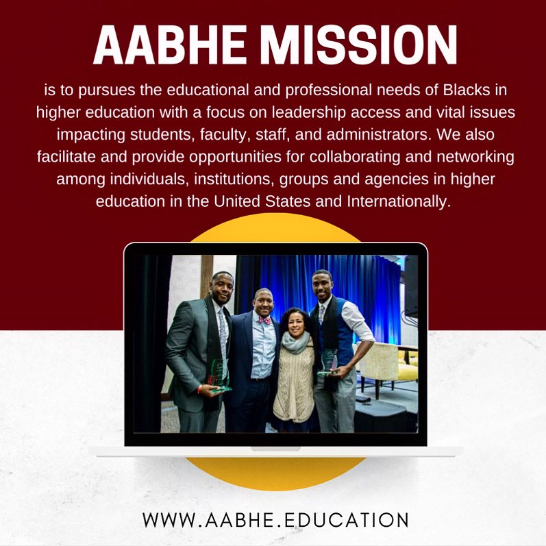 The 2022 AABHE Annual National Conference will be held virtually on March 14-15 with the theme "Transformation, Timing, and Talents: Uncovering the Experiences of Blacks in Higher Education". aabhe.education