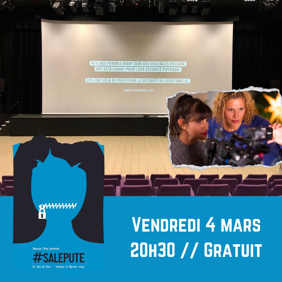 CcTubize's tweet photo. Projection gratuite ce 4 mars à 20h30 : l'indispensable film #SALEPUTE des journalistes Florence Hainaut et Myriam Leroy. La projection sera suivie d'un échange avec Diane Semerdjian d'Amnesty International Belgique -> https://t.co/9TkR2rjHkZ
 #cyberharcelement #débat #tubize https://t.co/MSLwISCfUy