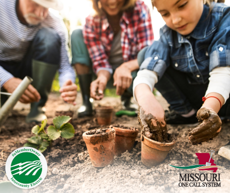 IntercountyElec's tweet image. Sprucing up things in your front yard this spring? Make sure to call #811 before you dig to avoid any utility issues! mo1call.com via Missouri One Call System

#IECA #MemberSafety #CallFirst