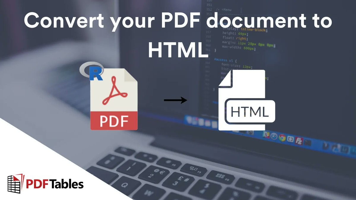 pdftables's tweet image. Use our Convert a PDF button on our website or our API to convert PDF to HTML with Python. HTML documents are favoured in fields such as data and computer industries due to being easily readable.
Read our blog here💻 buff.ly/3Hv1cEr
#dataconverter #pdftohtml #python