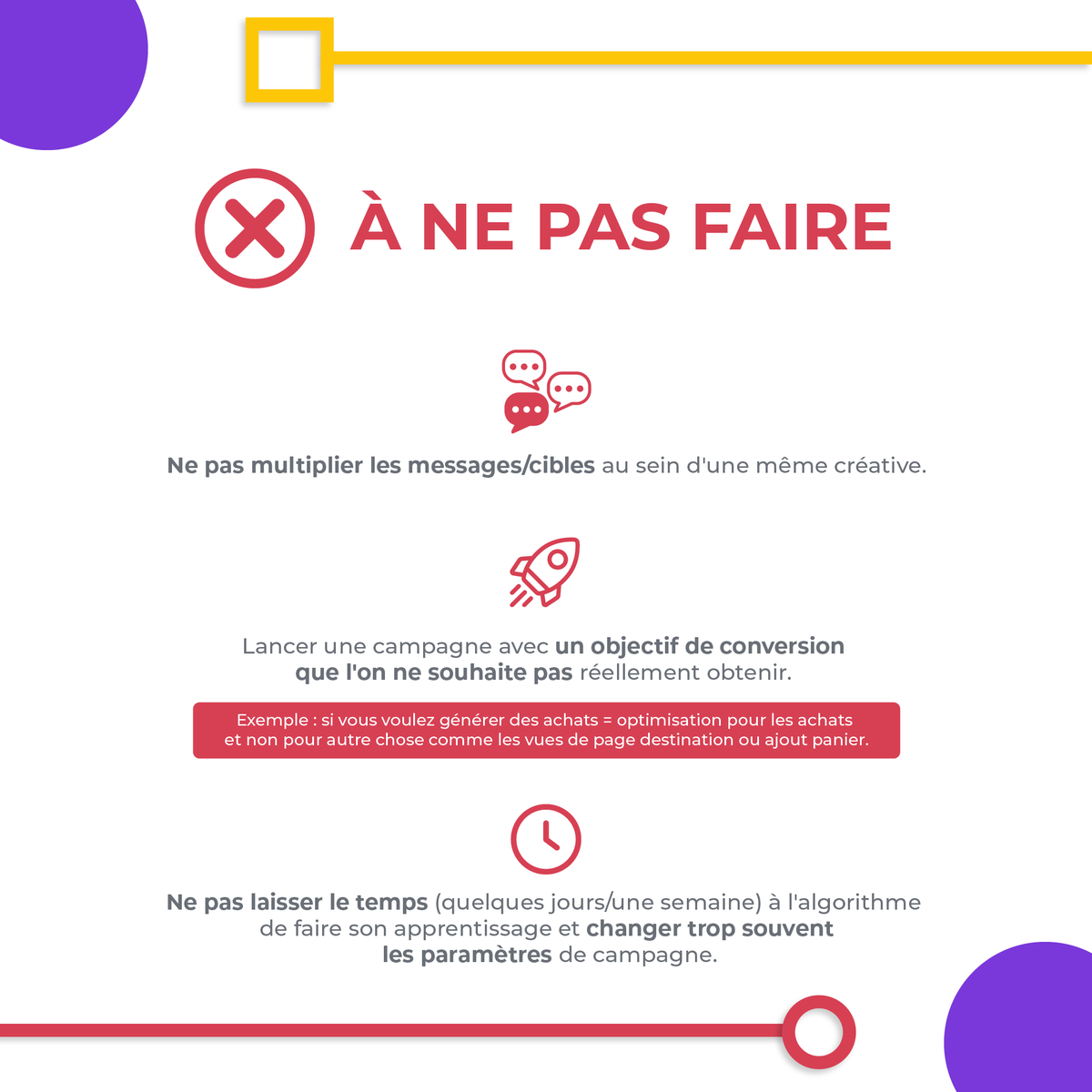 Apprenez à tirer le meilleur de vos campagnes Facebook Ads !  🚀 

#FacebookAds #Conseils #Publicite #Webmarketing #Wedig #BonnesPratiques