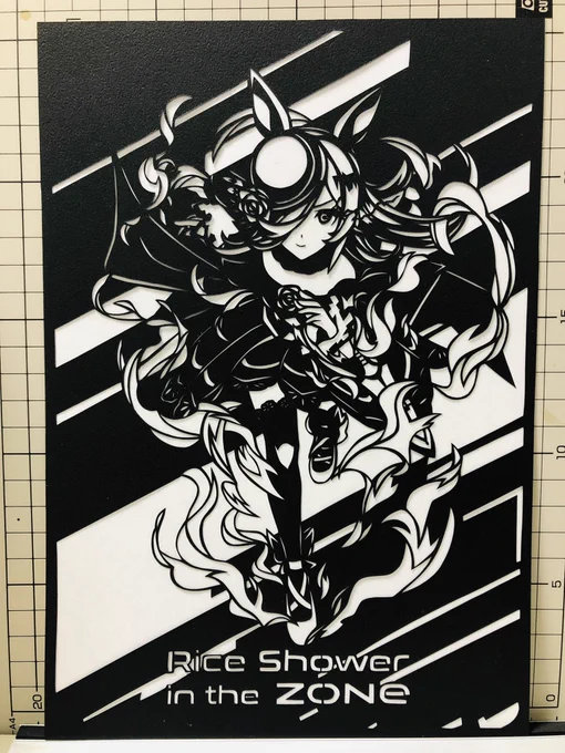 『ウマ娘』より、ライスシャワー。

#ウマ娘
#ライスシャワー
#ZONeエナジー
#切り絵 
