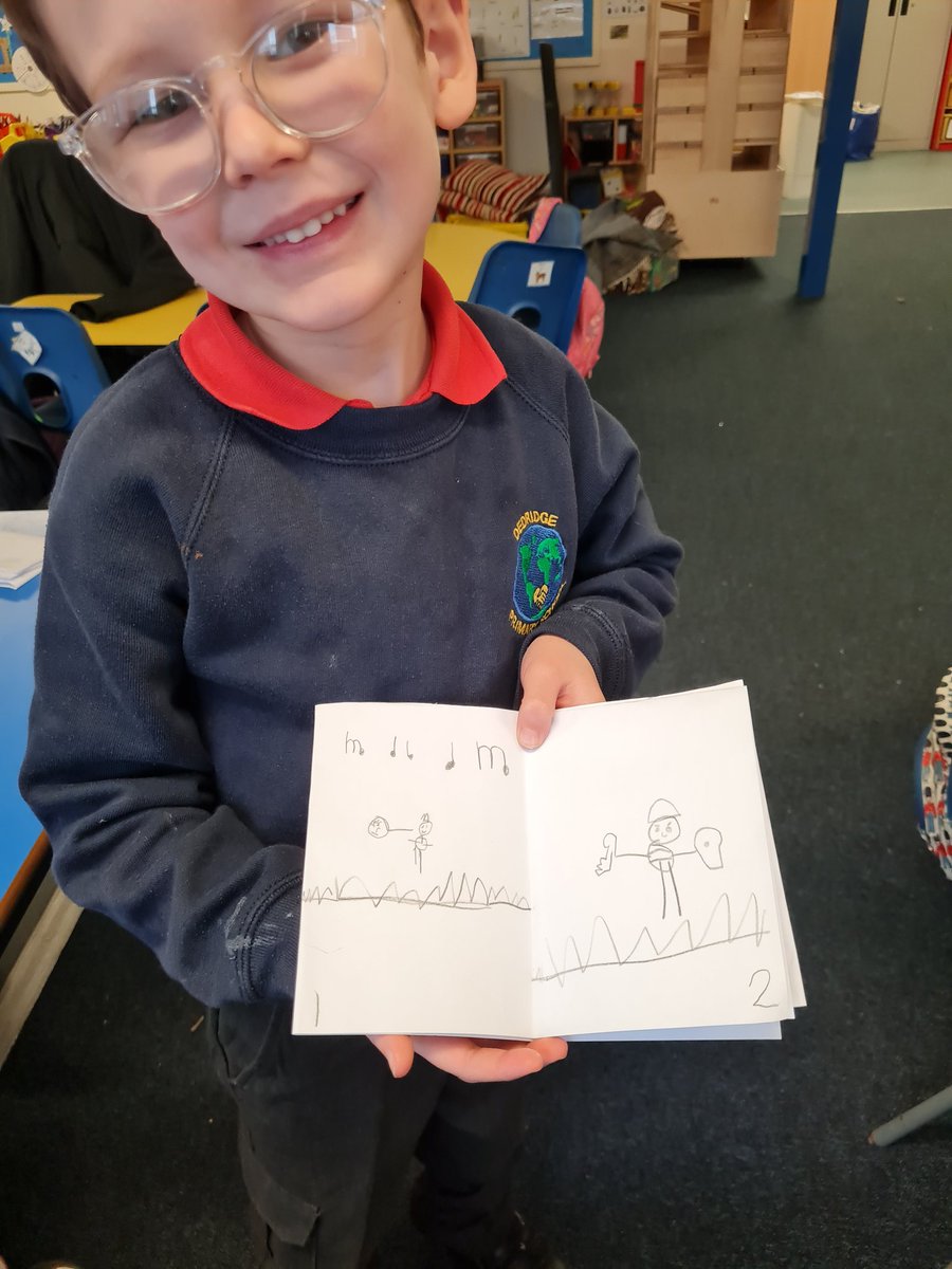MissYoungDPS's tweet photo. Some children in P2 chose to create their own books for #worldbookday2022. One learner made an amazing sequel to Greta and the Giants! @dedridgeps https://t.co/aWdFCwIn7R