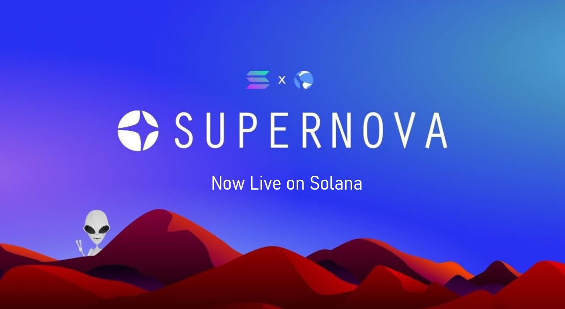 🚀Supernovafi.com app is now LIVE! 

We’re a community-driven project to drive $UST adoption on #solana

Our upcoming $SUP token is an important part of that mission!

Share your ideas on how $SUP should be distributed to the #LUNAtics community
⏩ forms.gle/b2fcK2iGNULYBH…