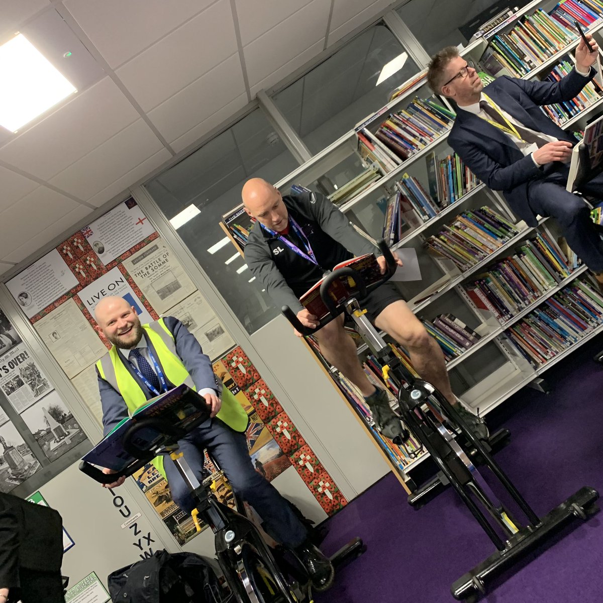 MrColesDrama's tweet photo. Enjoying a #ReadandRide as part of our #WorldBookDay celebrations!
Thank you @SuttonEnglish and team for organising an excellent week of fun and meaningful activities for our students! #TheSuttonWay https://t.co/Uj9XkpmSuV