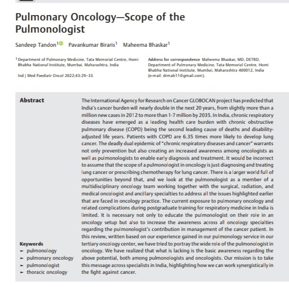 pulmotmc's tweet photo. We would like to know views on the following linked article from the Oncologists , Pulmonologists, Interventional Pulmonologist, policy makers and Respiratory societies .
https://t.co/0JNXWIg5FD  @Tatamemorial @IJMPOofficial
#pulmonaryOncology   #InterventionalPulmonology https://t.co/uQ54uSqlEd