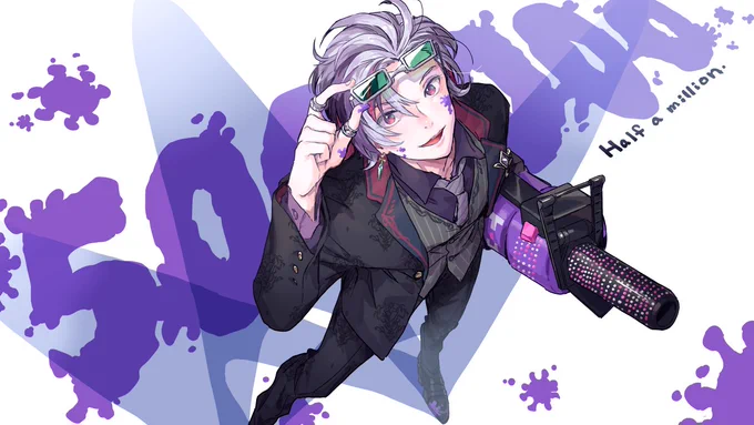 #絵スコート 50万人おめでとうございました! 