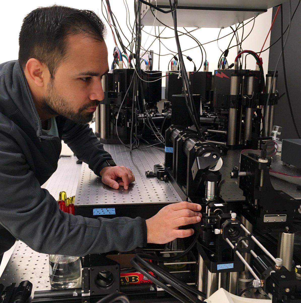 #humansinimaging - Meet Raghav Chhetri: @iRaghavChhetri is a Senior Scientist in the Keller lab @HHMIJanelia. He builds microscopes 🔬 for developmental, neuronal recordings. ATM, he is pursuing #zebrafish whole-brain  🧠 #voltageimaging with his Matrix ‘scope #microscopy 😲