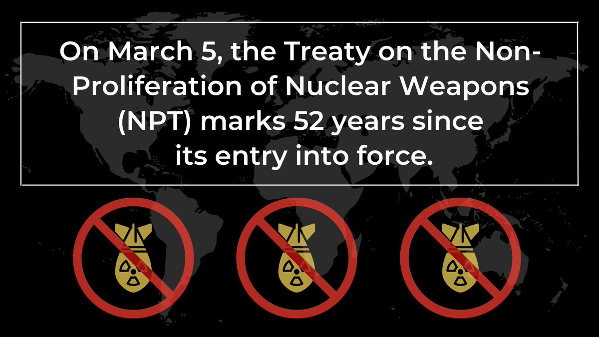 mfa_russia's tweet photo. 💬#Zakharova: On March 5, #NPT marks 52 years since its entry into force. Russia has always been committed to this treaty.

Today, the dangerous games of the Kiev regime regarding its plans of acquiring nuclear weapons are a matter of serious concern.

This must be prevented❗️ https://t.co/rcvWtBeDBe