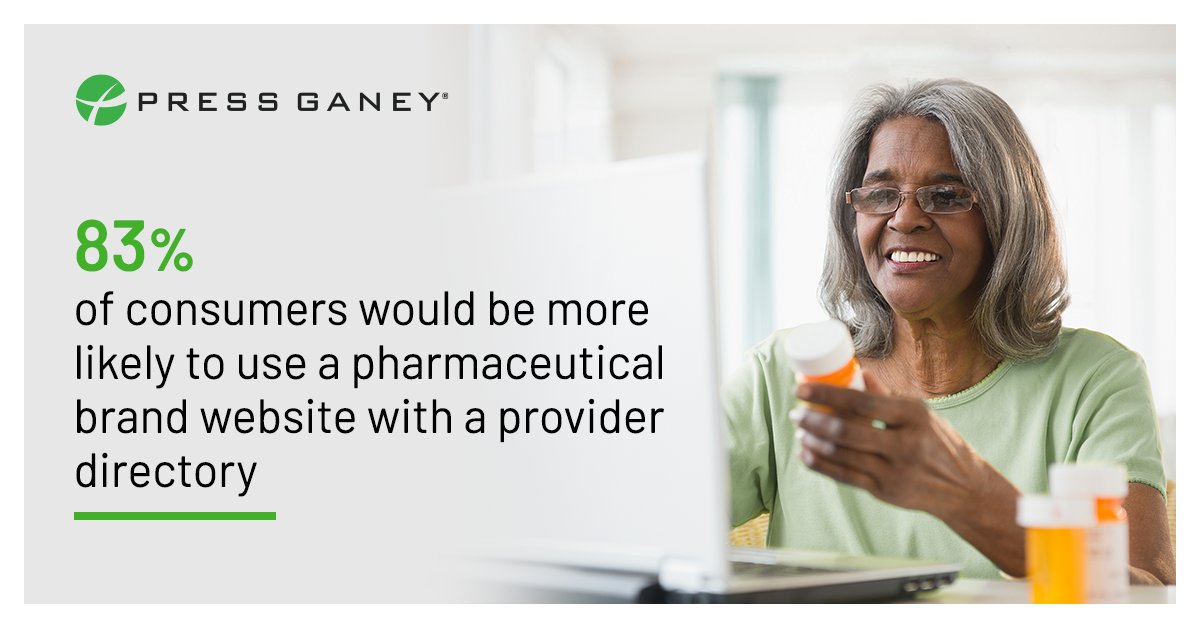 PressGaney's tweet photo. Consumers increasingly look to pharma brands for help completing their journey to treatment. Download Press Ganey's 2022 Digital Consumer Trends in Pharma report for insights on attracting and converting more consumers: https://t.co/87wKi4iOuV https://t.co/cnD5WxEVuK