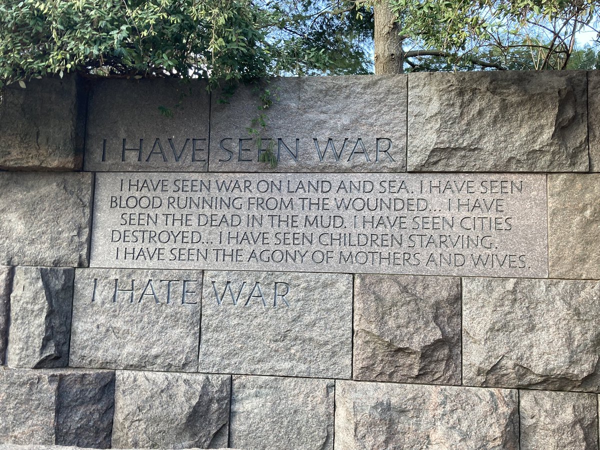 The “show me you’re a government teacher/running coach in 280 characters” challenge is easy. Every time I am in DC, I make sure to take a run through the major monuments. There is ALWAYS something that speaks to me- today, it was this FDR quote that I sat with for a while.