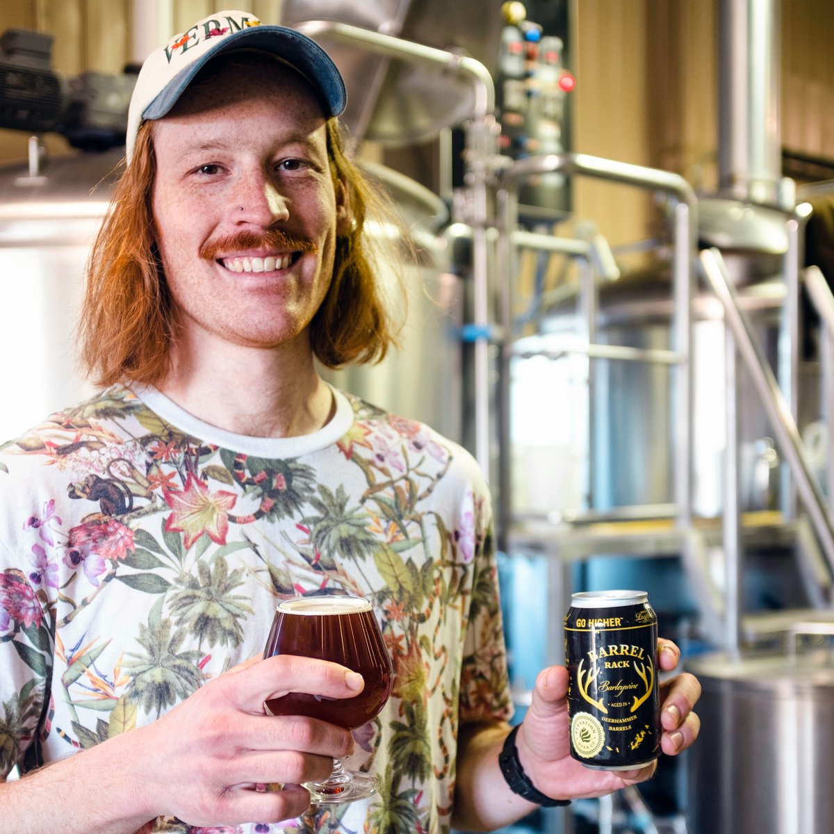 Barrel Rack, our Barley Wine aged in @deerhammer whiskey barrels, recently received a 95/100 score. Cheers to Craft Beer and Brewing for the kind words along with it! "No frills, workmanlike focus" might be the greatest brewing compliment we have ever received.